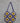 Sunflower Granny square Crochet bag - Violet colour. (with half white)