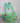 Sunflower Granny Square Crochet bag - Pista Green Colour. (with half white)