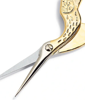 Embroidery scissors stork 3  9cm gold-plated Scissors _ Prym