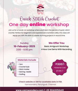 February One day ONLINE Crochet Workshop