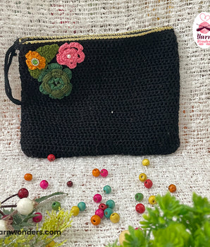 Makeup Pouch - Crochet Pouch - Handmade