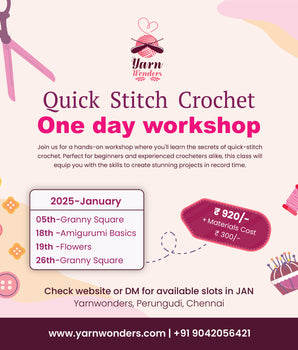 January One day Crochet Workshop @Perungudi