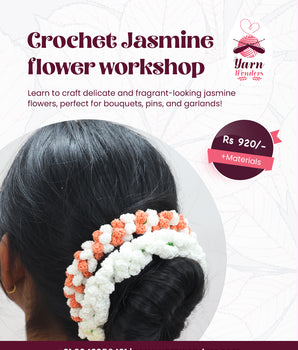Jasmine flower One day Crochet Workshop Online