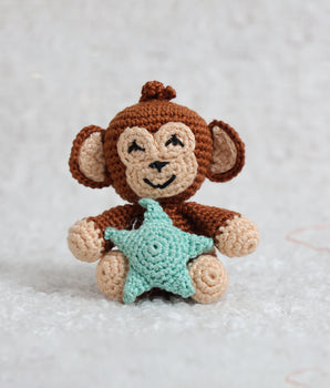 Monkey with star Crochet Pattern