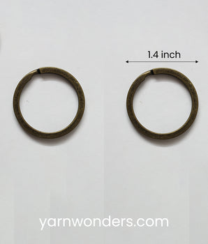 Bronze Metal Keychain Ring _ No 19