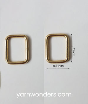 Square ring gold _ No 7