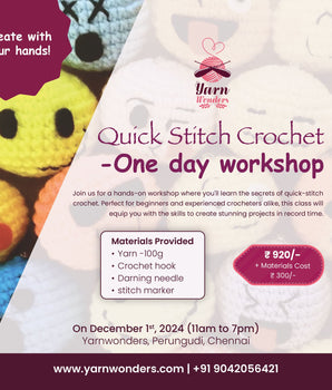 One day Crochet Workshop @Perungudi