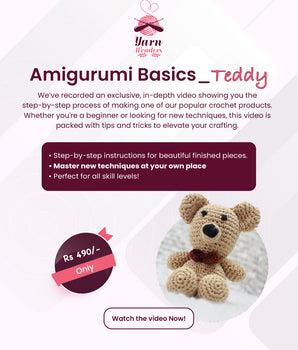 Amigurumi Basics- Teddy  _ Pre Recorded Course