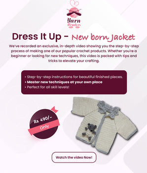 Dress It Up - New born Jacket  _ Pre Recorded Course