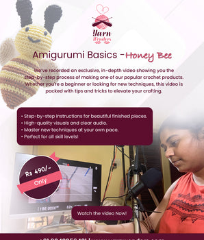 Amigurumi Basics- Honey bee  _ Pre Recorded Course