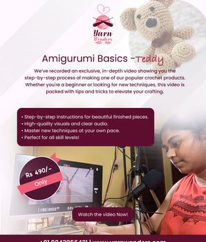Amigurumi Basics- Teddy  _ Pre Recorded Course