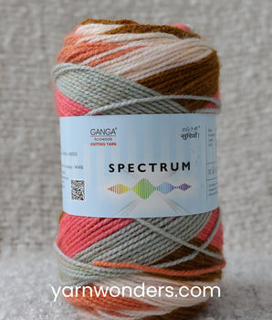 Acrowools Spectrum Yarn -100% Acrylic Supersoft Knitting Wool Ball_ SPT004