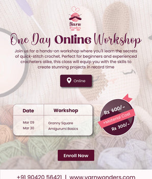 March One day Online Crochet Workshop