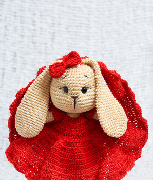 Crochet Red Frock Bunny